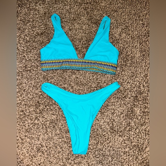 Turquoise Swimsuit - Picture 2 of 8